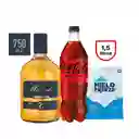 Promo Pisco Mistral 750cc + Coca Zero 1.5 L + Hielo 2k