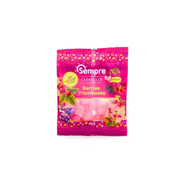 Caramelos Berries Frambuesa (40g) Sempre