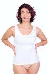 Camiseta Sin Mangas Reductora S Blanco