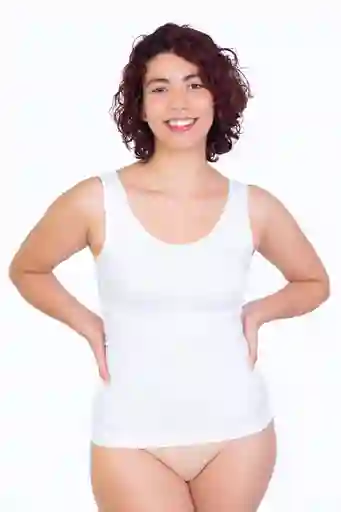 Camiseta Sin Mangas Reductora S Blanco