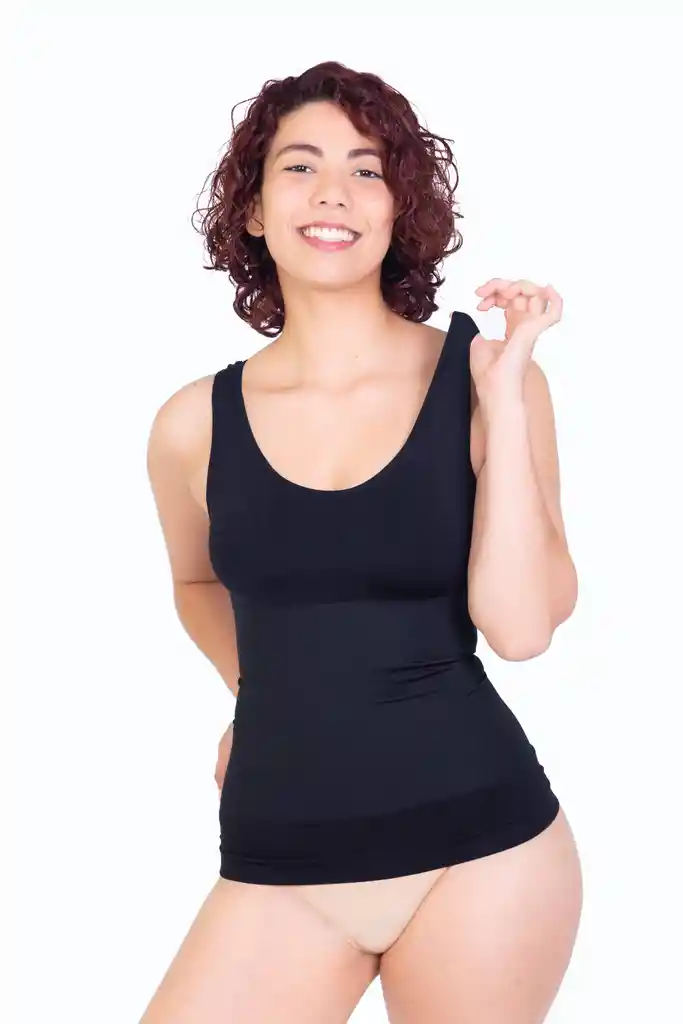 Camiseta Sin Mangas Reductora S Negro