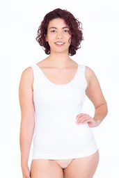 Camiseta Sin Manga Microfibra S Blanco