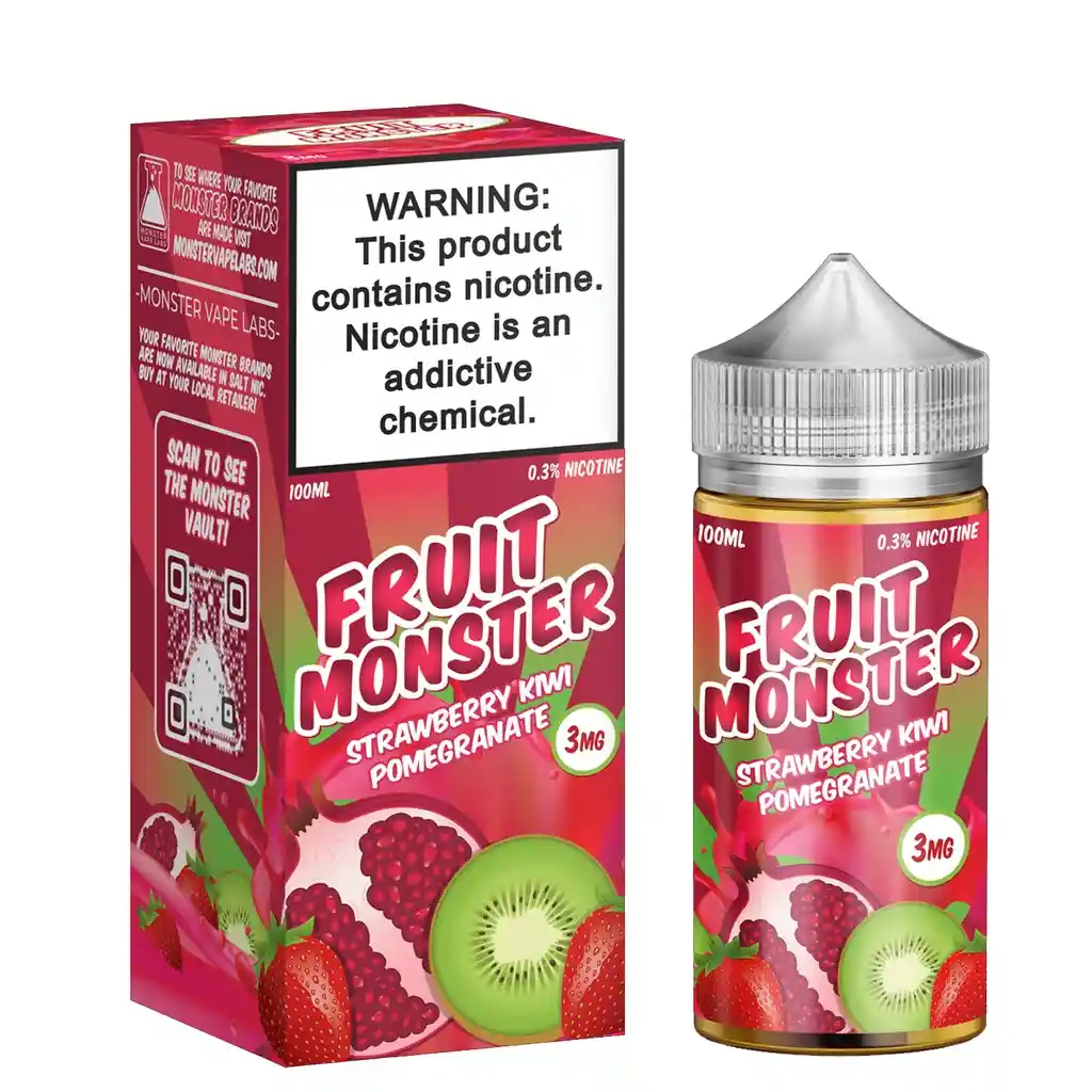 Fruit Monster Salt 24mg (strawberry , Kiwi , Pomegranate)