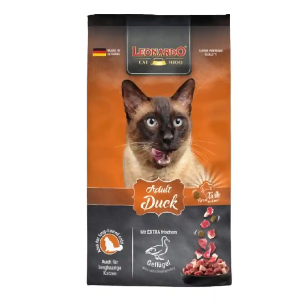 Leonardo, Alimento Gato Adulto, Sabor Pato (1.8 Kg)
