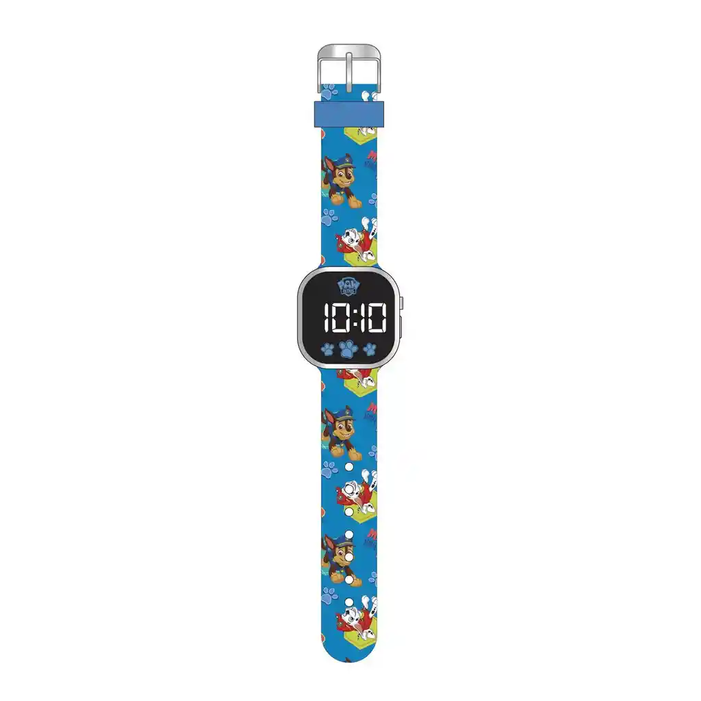 Reloj Paw Patrol Led Azul Correa