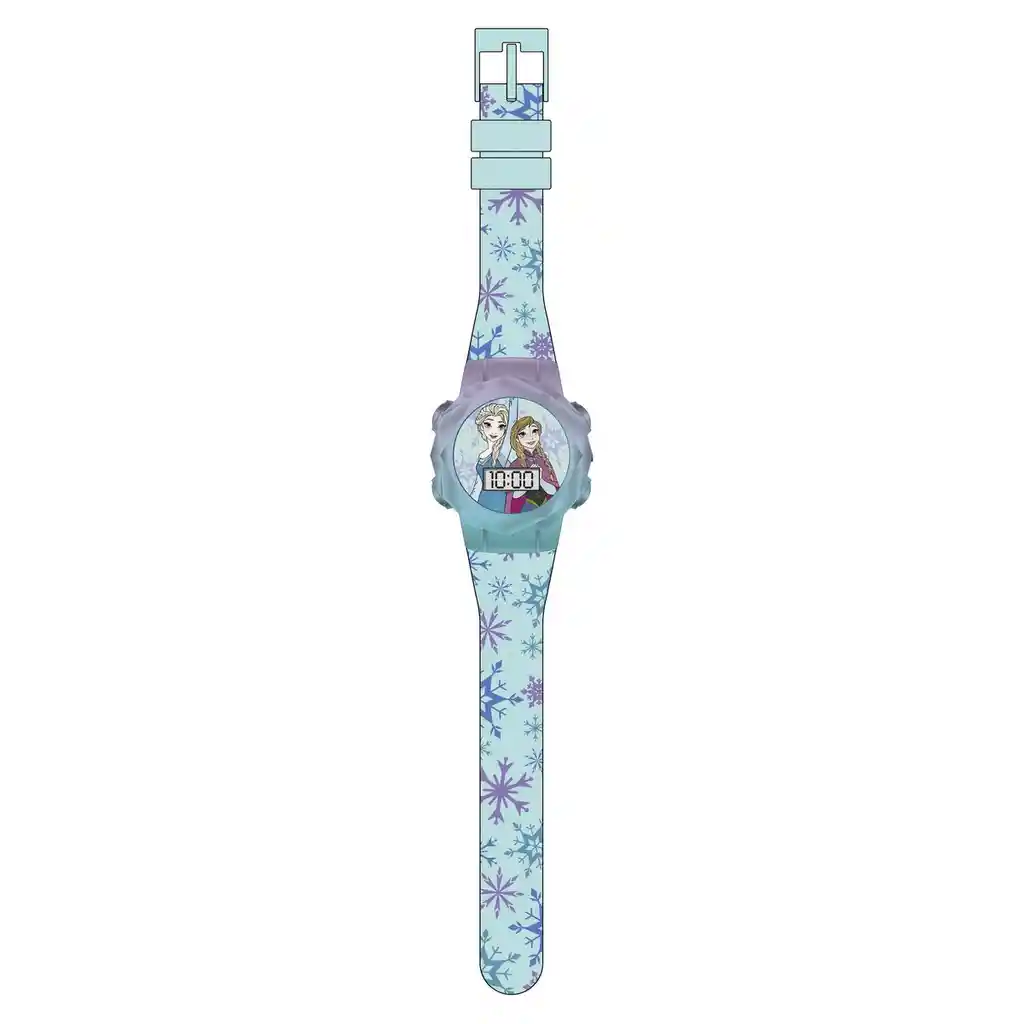 Reloj Frozen Lcd Caja Metálica