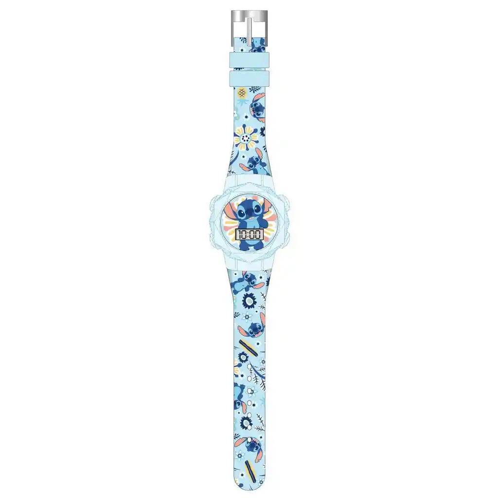 Reloj Disney Stitch Lcd Parpadeante