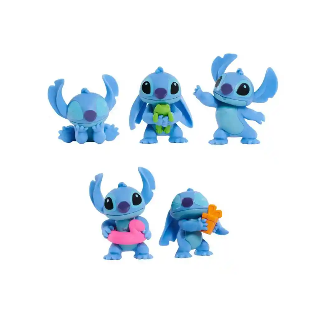 Stitch Pack De 5 Mini Figuras