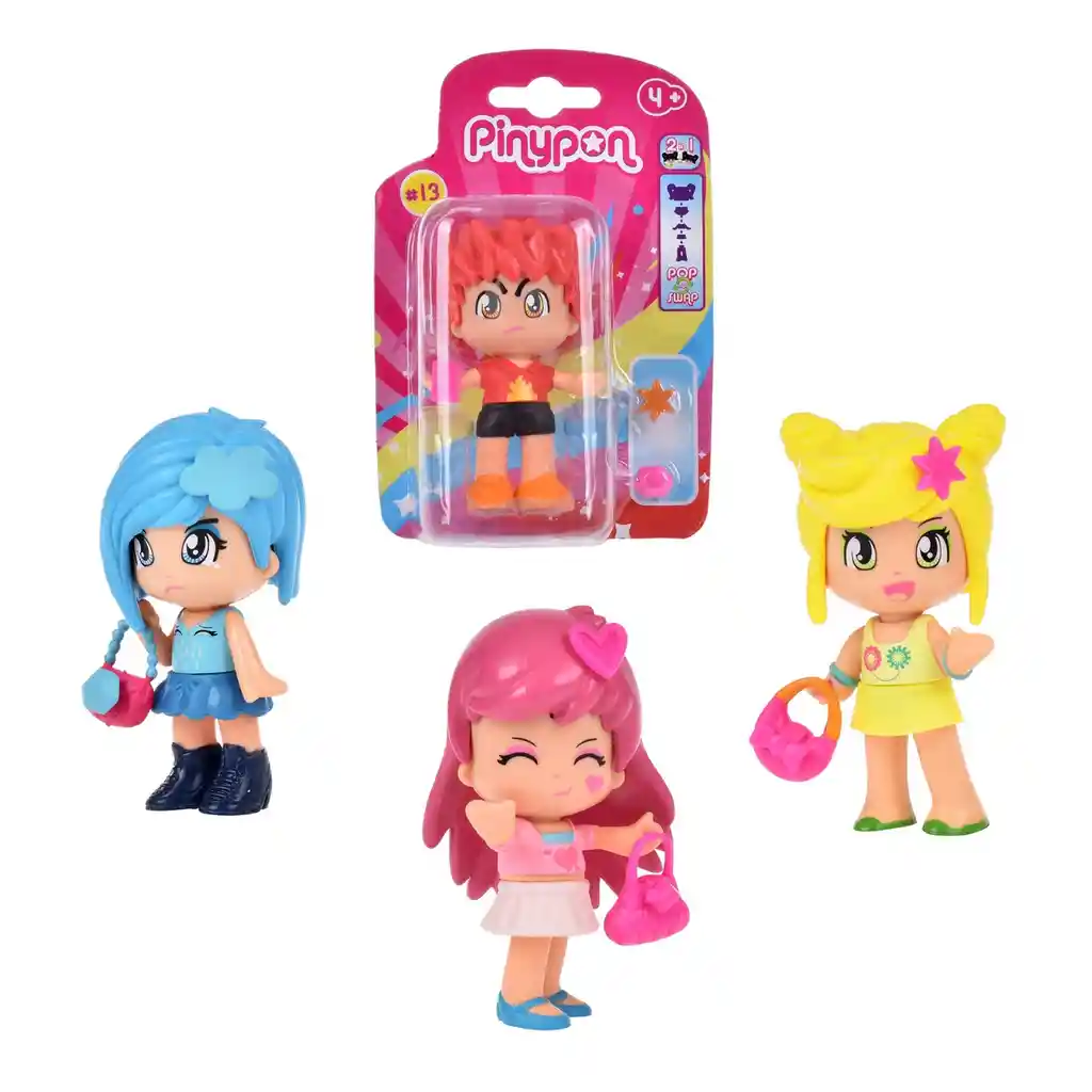 Muñeca Tematica Emocional Con Doble Cara Y Accesorios De Pinypon