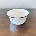Bowl Blanco Enlozado 22 Cms 3 Lts