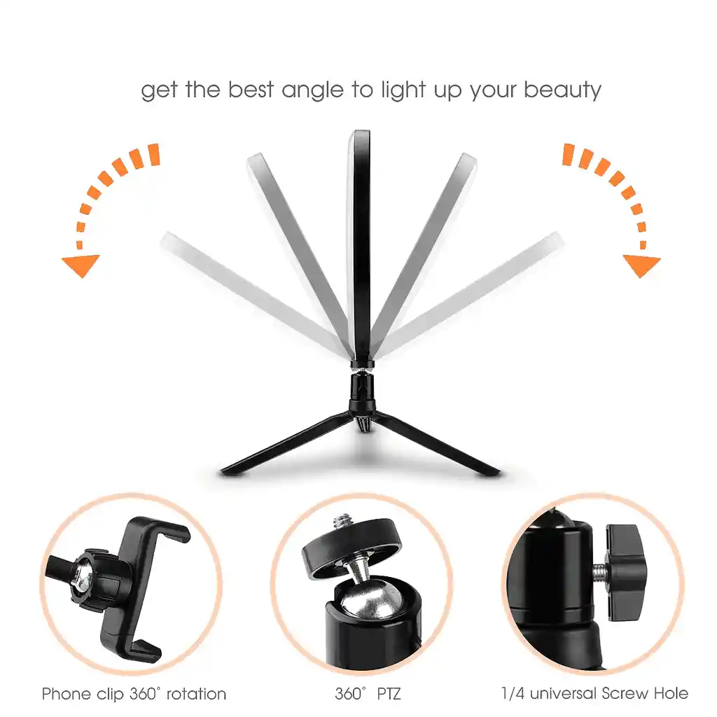 Lampara Luz Led Corazon Selfie Colores Estudio Maquillaje