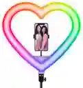 Lampara Luz Led Corazon Selfie Colores Estudio Maquillaje