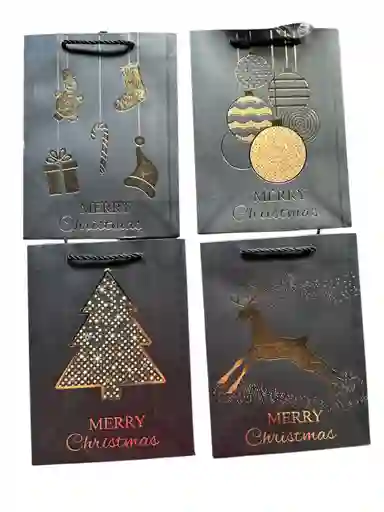 Bolsa De Regalo Navidad 18x24x8.5 Cm