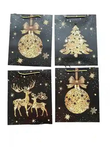 Bolsa De Regalo Navidad Diseño Aleatorio 26x32x10cm (diseño 8)