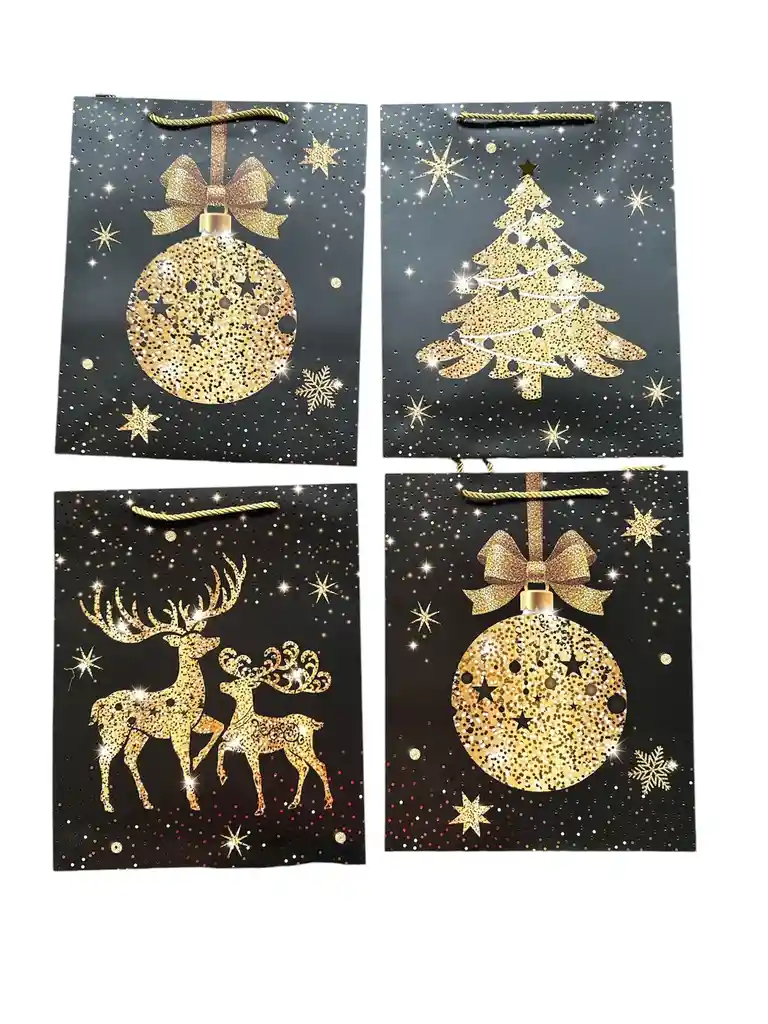 Bolsa De Regalo Navidad Diseño Aleatorio 26x32x10cm (diseño 8)