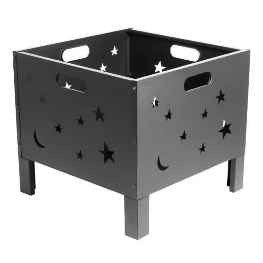 Fogón Brasero Metálico Figuras 50x50x33 Cm