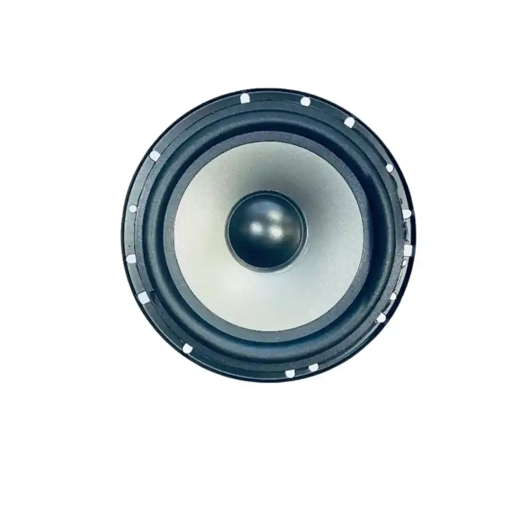 Set 2 Parlantes Auto 16 Cm Redondo 100 Watt Coaxial 2 Vías Hifi Negro