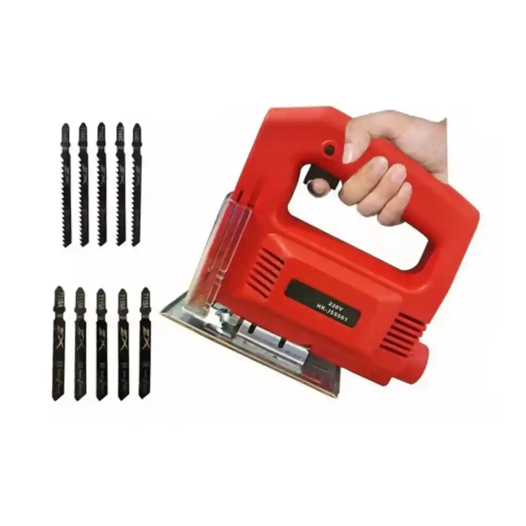 Pack Sierra Caladora Eléctrica 220v + 10 Hojas Metal