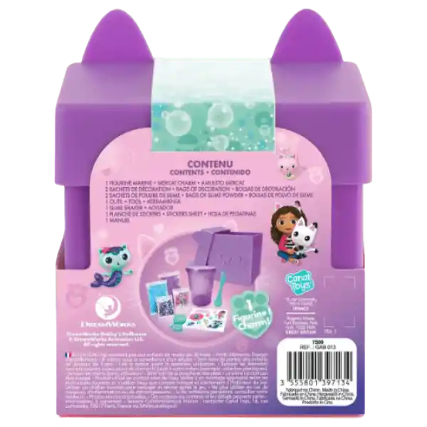 Gabby´s Dollhouse Misteriosa Cat Box ¡haz Mercat Slime!