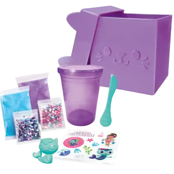 Gabby´s Dollhouse Misteriosa Cat Box ¡haz Mercat Slime!