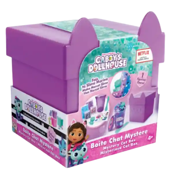 Gabby´s Dollhouse Misteriosa Cat Box ¡haz Mercat Slime!