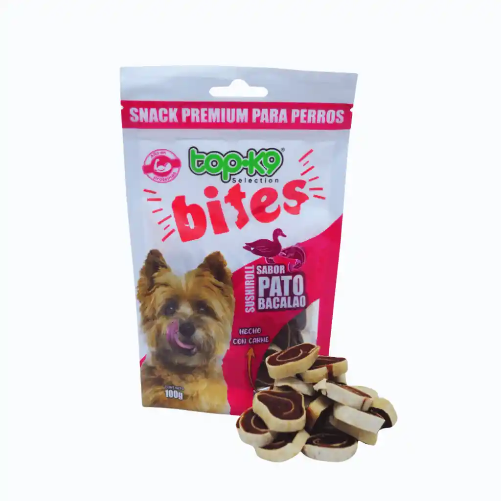 Topk9 Snack Bites Sushiroll Pato Bacalao100 G
