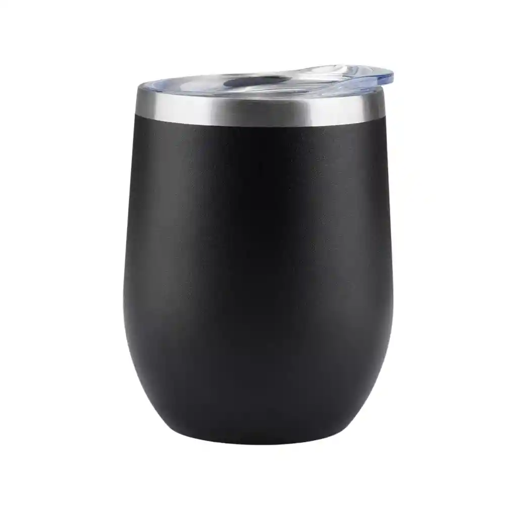 Vaso Mug Térmico Acero Inoxidable 360 Ml Negro
