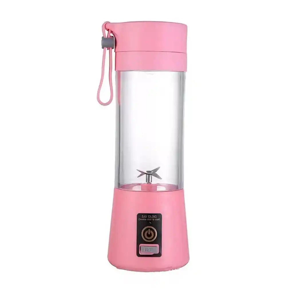 Batidora Licuadora Juguera Portátil Usb Recargable 400 Ml Rosa