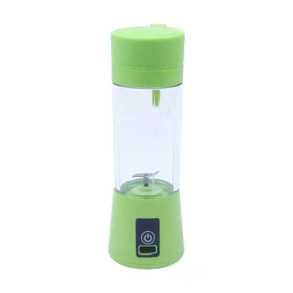 Batidora Licuadora Juguera Portátil Usb Recargable 400 Ml Verde