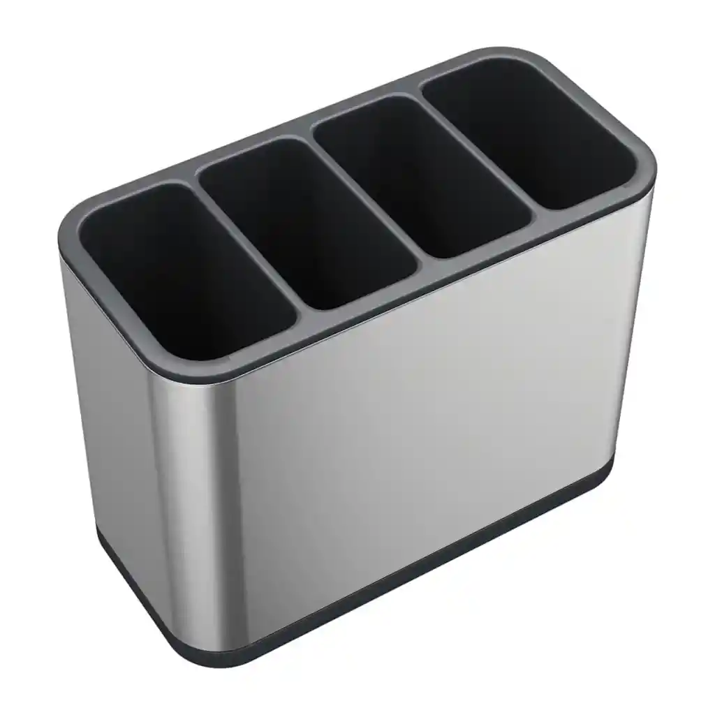 Escurridor Cubierto Utensilios Cocina Acero Inoxidable 4 Espacios