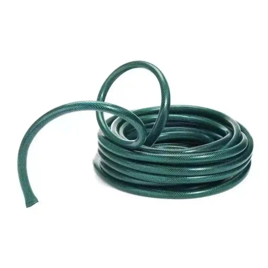 Manguera Reforzada 3/4 Pulgada Malla Rollo 15 Mts 2 Mm Espesor Verde