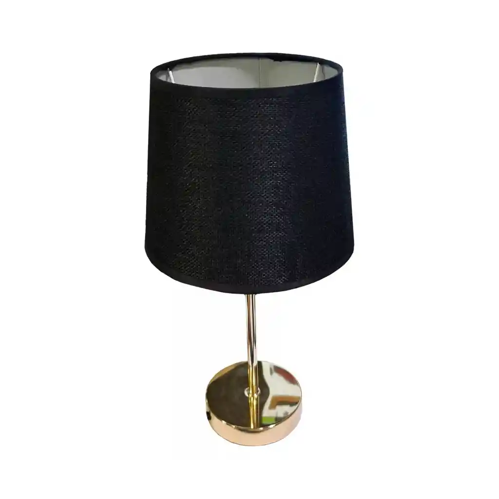 Lámpara Velador Pantalla E27 34x18 Cm Negro