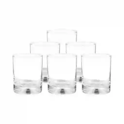 Set 6 Vasos Whisky Manhattan Vidrio