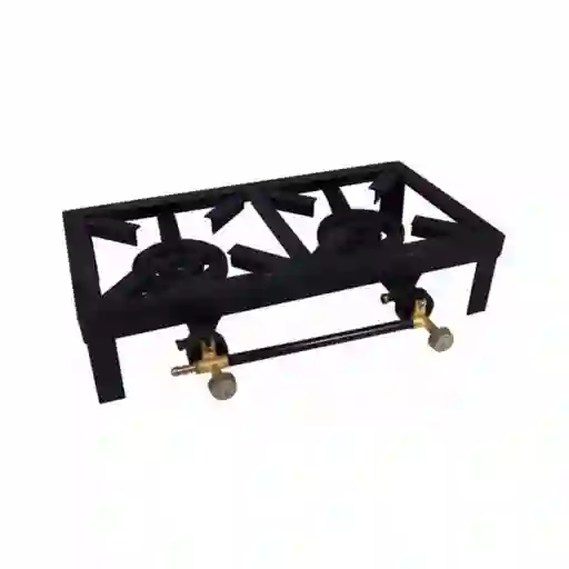 Cocinilla Camping Cocina A Gas Fogón 2 Quemadores Portátil