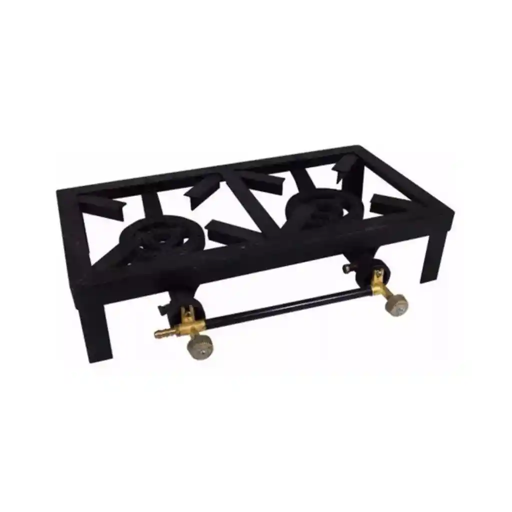 Cocinilla Camping Cocina A Gas Fogón 2 Quemadores Portátil