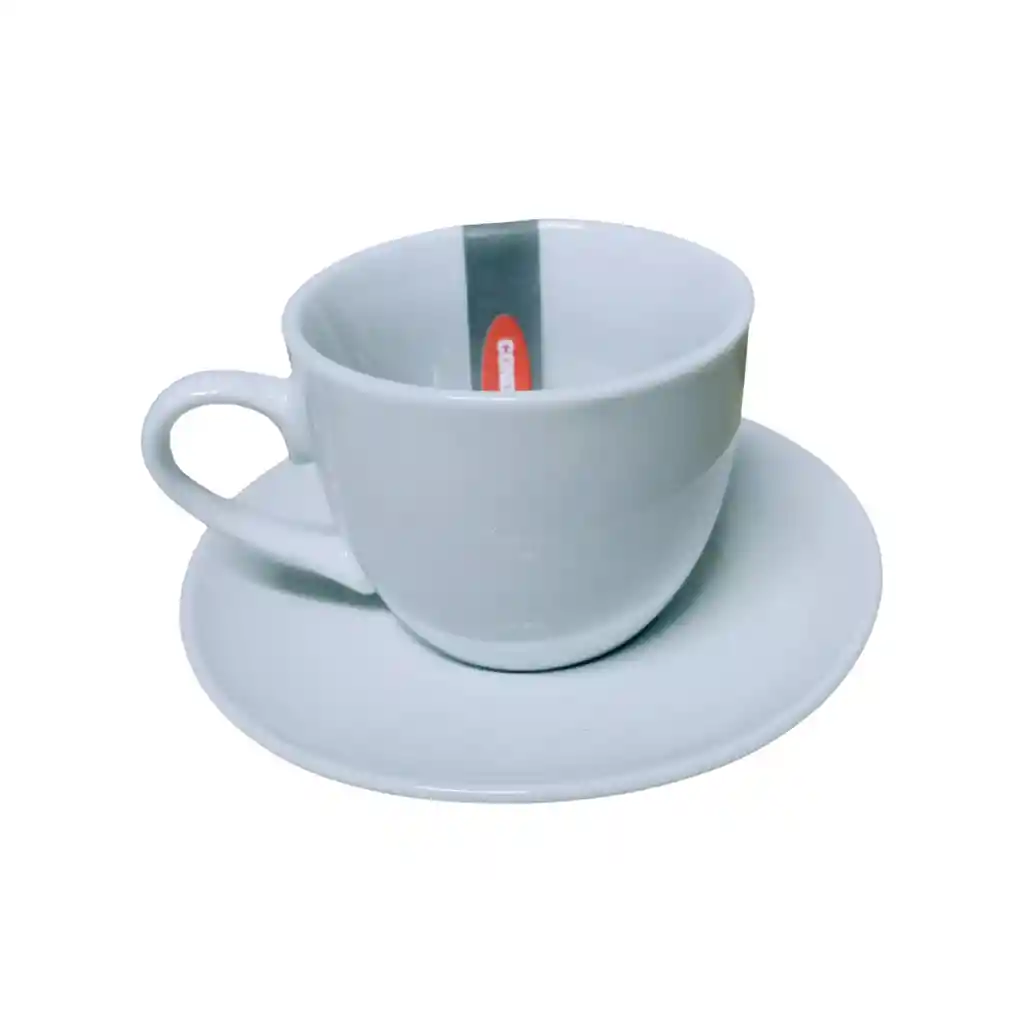 Set 6 Tazas Café Express Loza 85 Cc Blanco