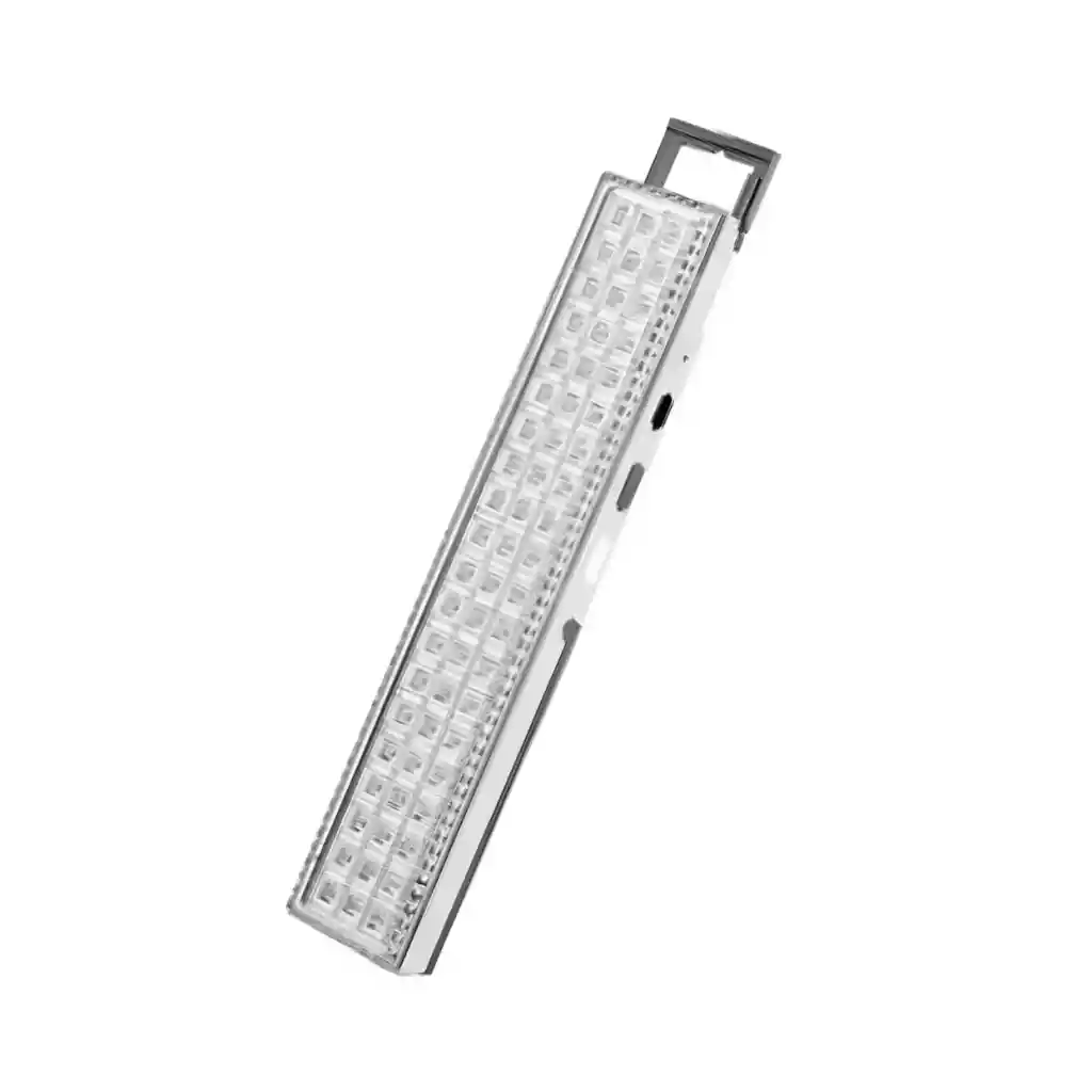 Lámpara Emergencia Luz 60 Led Recargable 24 Horas Blanco