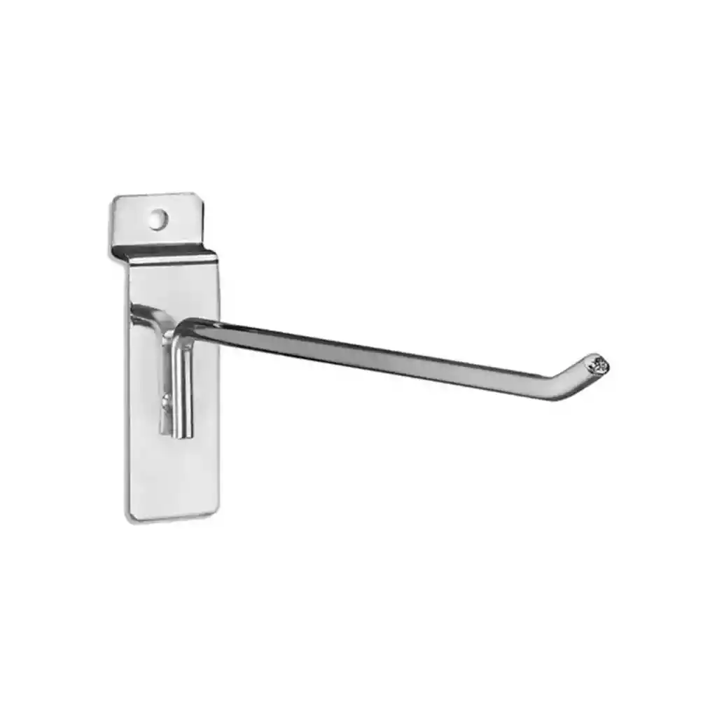 Pack 40 Ganchos Exhibidor Panel Ranurado 20 Cm X 5 Mm