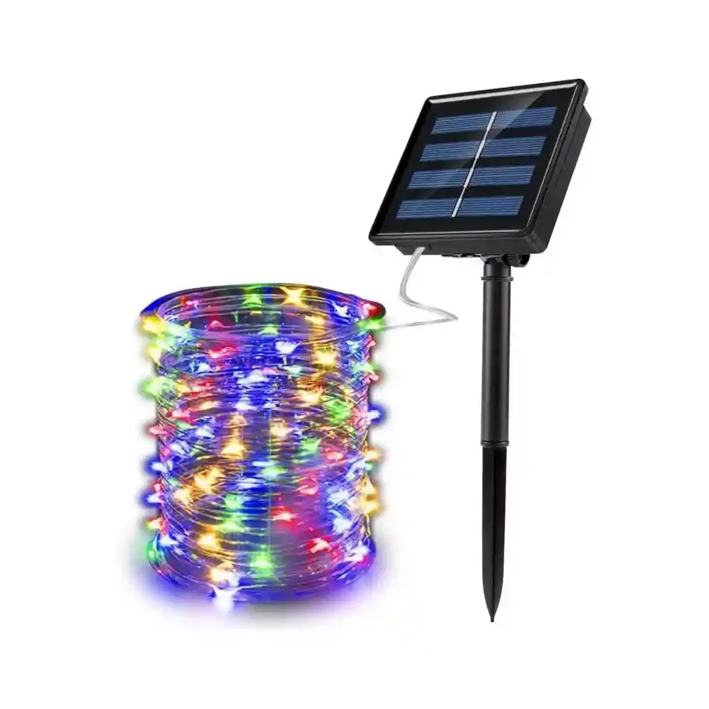 Guirnalda Led Solar Hada 10 Metros 6v Multicolor