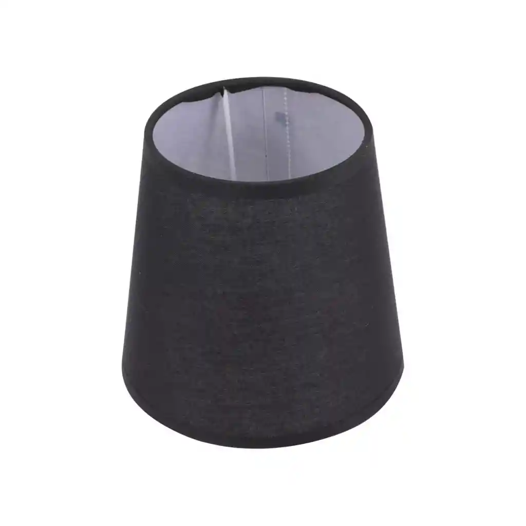 Pantalla Vestido Lámpara Repuesto Redonda 25x16.5x20 Cm E27 Negro