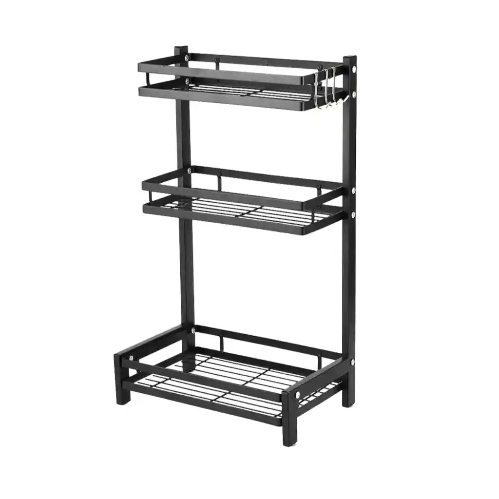 Organizador 3 Niveles Metálico Cocina Negro