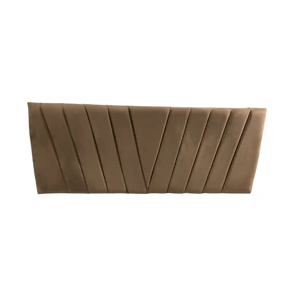 Respaldo Elegante King Capitone En V 180x60 Cm Beige Felpa