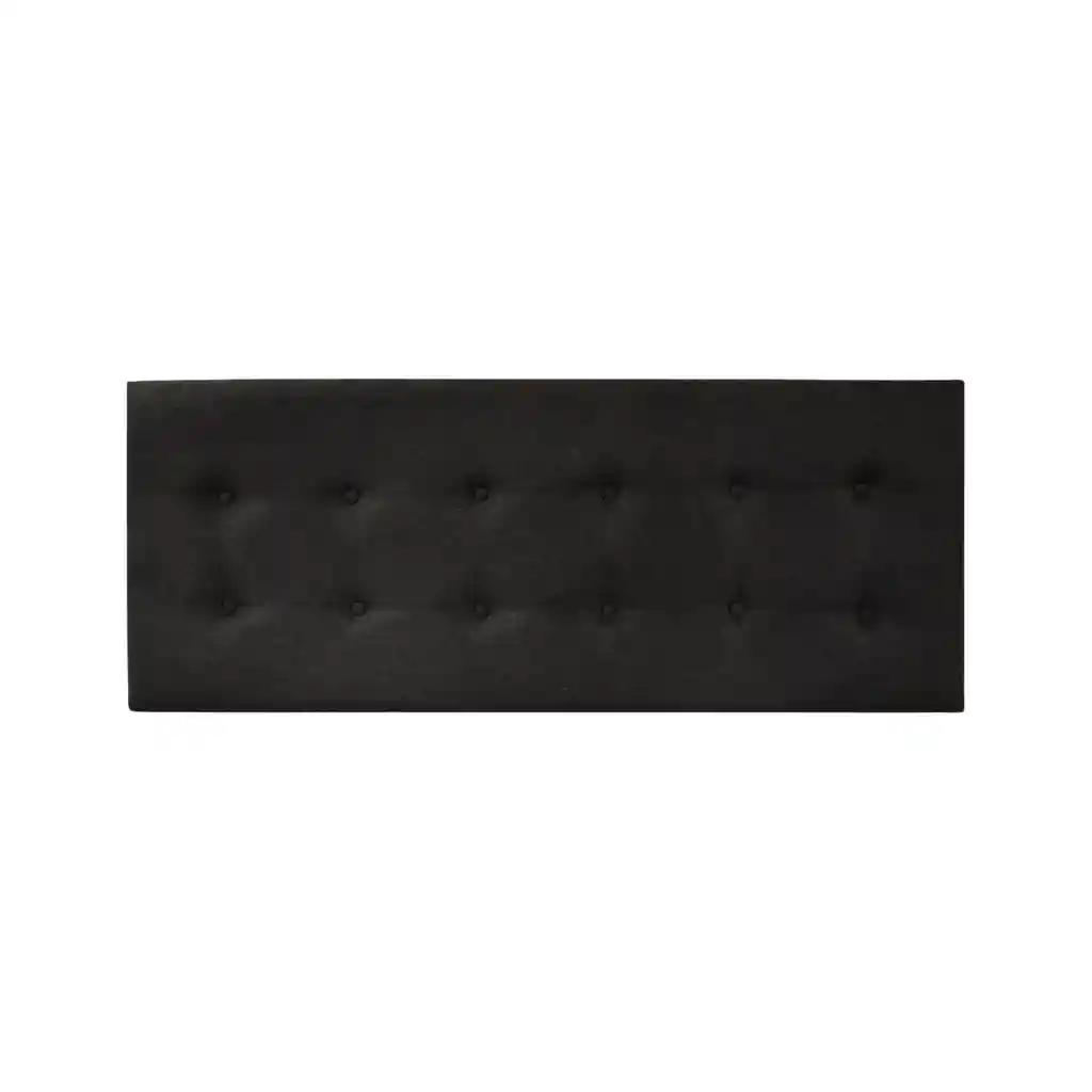 Respaldo Elegante King Capitone 180x60 Cm Gris Oscuro Felpa Botones