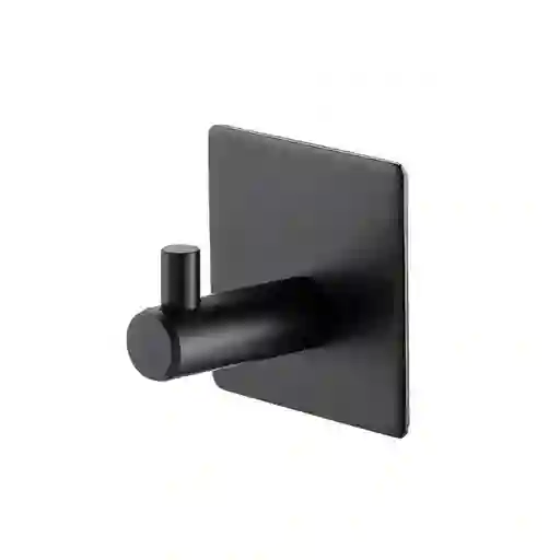 Pack 4 Ganchos Colgador Adhesivos Hogar Acero Inoxidable Negro