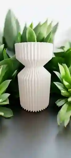 Jarrón Deco White