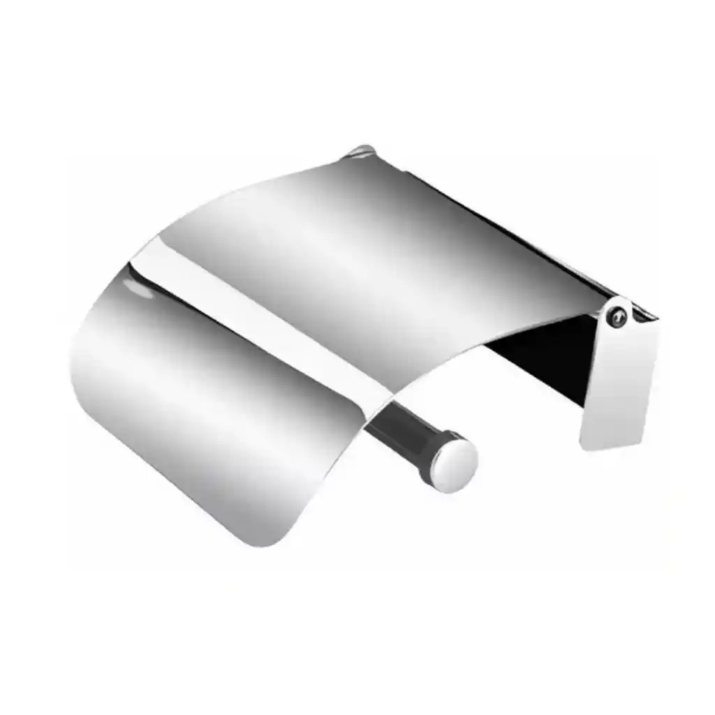 Soporte Papel Higiénico Baño Acero Inoxidable 13x14x4,5 Cm Plateado