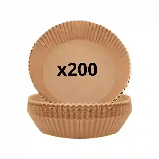 Pack 200 Papeles Circular Freidora Air Fryer Forro Antihaderente
