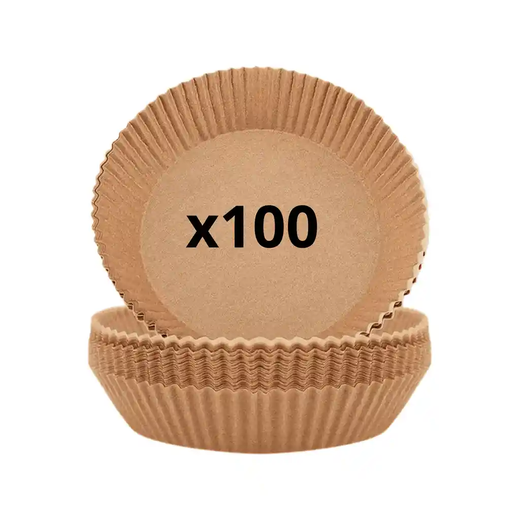 Pack 100 Papeles Circular Freidora Air Fryer Forro Antihaderente