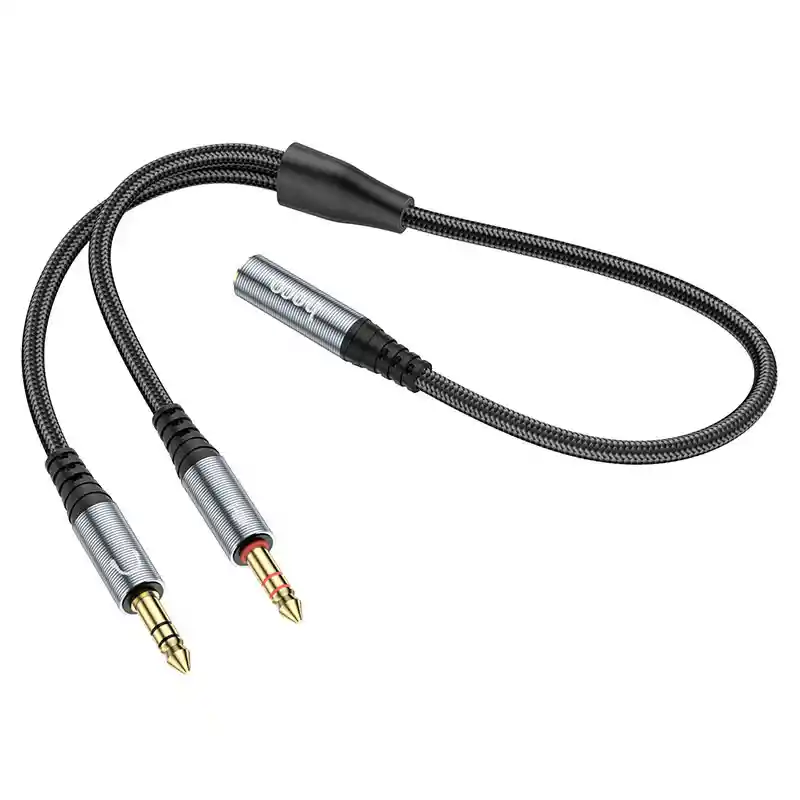 Cable De Audio 2 En 1 Jack 3.5mm 2 Macho 1 Hembra - Hoco Upa21