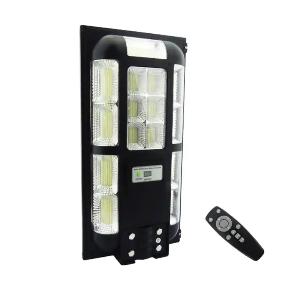 Foco Poste Solar De200 Watt 15 Placas 676 Led Control